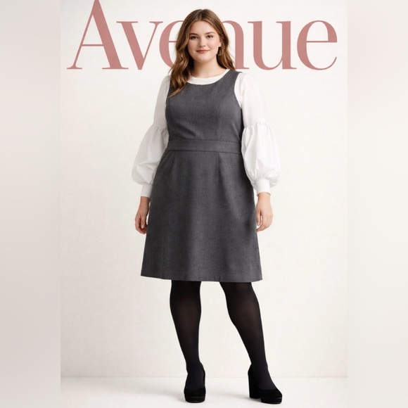 Avenue Dresses & Skirts - 26-28W Gray Avenue Pinafore/Dress